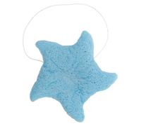 JHKNNK Esponja de Baño para Bebés en Forma de Estrella de Mar Azul, Segura y Portátil, Hecha de Fibra Vegetal Limpieza y Eficaz Durante el Baño Infantil