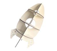 JHKNNK Estante de Madera Creativo Forma de Cohete para Decoración del Hogar y Almacenamiento Práctico en Habitación Infantil Beige