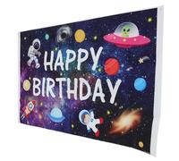 JHKNNK Fondo Fotográfico de Vinilo Temática Espacial, Manta de Pared Medianera Adecuado para Photocall de Cumpleaños y Eventos Espaciales