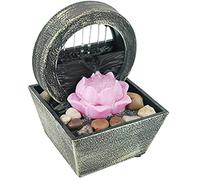 JHKNNK Fuente de Mesa Decorativa de Agua Corriente para Interiores, Adorno Zen Pequeño Cascada Relajante para Escritorio y Mobiliario del Hogar