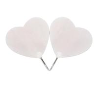 JHKNNK Ganchos de Madera en Forma de Corazón, 2 Unidades, Perchas de Pared para Llaves y Toallas, Gancho de Almacenamiento Decorativo en Color Claro para Baño, Dormitorio y Cocina