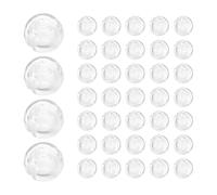 JHKNNK Hebillas de Tope de Cadena Cuentas para Cortinas, 40 Piezas Transparentes, Accesorios para Estores Verticales, Fijación Resistente para Uso Cotidiano