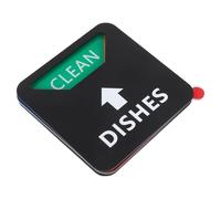 JHKNNK Indicador Magnético Cuadrado para Lavavajillas Limpio y Sucio, Imán Negro Resistente, Señal de Limpieza y Suciedad para Cocina, Compatible Todos los Modelos, Uso Doméstico