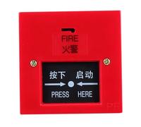 JHKNNK Interruptor Manual de Alarma Reiniciable Botón de Emergencia para Respuesta Rápida Compatible con Sistemas Tradicionales Diseño Sencillo y Fiable para Seguridad Interiores
