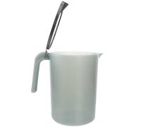 JHKNNK Jarra de Plástico para Agua Fría y Zumo 2000 Ml con Tapa y Asa Negra, Resistente al Calor, Gran Apertura para Fácil Llenado y Limpieza, Adecuado para Picnics y Reutilizable