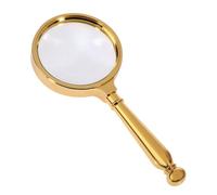 JHKNNK Lupa de Mano de Joyero Vintage Dorada Aumento 10x de Material Compuesto, Práctica y Decorativa para Fotografía de Joyería y Uso Diario