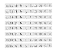 JHKNNK Marcadores de Tallas para Perchas de Ropa, 100 Unidades, Plástico Resistente, Codificación por Colores Xxs-5xl, Organizador para Tiendas y Armarios, Kit Surtido para