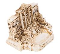 JHKNNK Miniatura Fuente de Trevi en Resina, Modelo Arquitectónico de Iglesia Romana, Decoración Única para Escritorio y Hogar, Adorno de Viaje Italiano, Estatua Decorativa Resistente