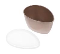JHKNNK Molde para Huevos Microondas de 320ml con Tapa, Acero al Carbono y Silicona, Diseño Multifuncional Apto para Horno y Microondas, Vaporera Práctica para Cocina