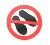 JHKNNK Pegatina de Advertencia de Seguridad por Favor, No Pise Adhesiva para Señalización Industrial, Tamaño Estándar, Resistente a Exteriores, 1 Unidad para Áreas Restringidas