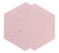 JHKNNK Pegatinas de Fieltro Hexagonales para Pared 2 Piezas Color Rosa 11x19x22 Cm, Tablero de Notas y Exhibición de Fotografías, Decoración DIY para Habitaciones Infantiles, Material