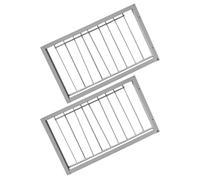 JHKNNK Puerta para Pájaros de Hierro 2 Piezas 40x26 Cm para Jaula de Palomas, Puerta Reforzada para Palomares, Uso en Carreras y Saltos de Paloma, Accesorio Duradero para Gallineros