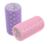 JHKNNK Rizadores de Pelo Jumbo para Flequillo 2 Piezas, Rulos Manuales Núcleo de Aluminio Calentado, sin Calor, para Volumen Natural, Cabello Corto y Largo, Uso en Casa y Salón, Colores