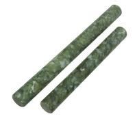 JHKNNK Rodillos de Amasar de Jade Auténtico 2 Piezas Superficie Antiadherente y Material Resistente para Amasar Pasta y Obleas de Wonton en Cocina