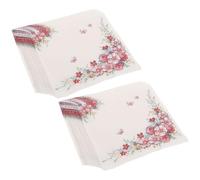 JHKNNK Servilletas Desechables de Papel 20 Servilletas Pequeñas Flores Paquete de 4 Bolsas para Fiestas y Bodas para Mesa