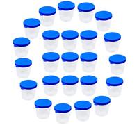 JHKNNK Tazas de Prueba de Plástico Compactas 4.9X4.9X4.2 CM Tapa Antifugas para Almacenamiento de Muestras en Laboratorios de Patología y Citología