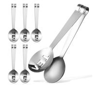 JHKNNK y 6 Bolsitas de Acero para de Inoxidable Té Piezas, Exprimidor Fácil de Agarrar Colador Práctico para Accesorios de Té