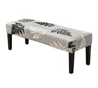 JHLD Cubierta De Punto para Banco De Comedor, Cubierta De Banco De Comedor Estampado Elásticas Cubiertas para Bancos De Comedor Elastano Elástico Funda Elástica para Banco para Sala-BI-Grande