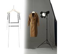 JHLP Soporte ajustable de maniquí de cuerpo completo con marco de metal, perfecto para fotografía/colección, perchas de exhibición con ranuras para los hombros, forma simple de vestido para una