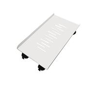 JHLP Soporte de torre de metal para computadora, soporte de CPU móvil, 4 ruedas giratorias, soporte de torre de computadora en alfombra, práctico soporte para PC y PC para juegos