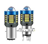 JHMHCOQ Moto Faro Delantero Faros Delanteros Para Motocicleta, 1 Unidad 20000 Lm 25 W H4 BA20 Bombillas LED Lente CSP Luces Altas Y Bajas Accesorios Para Scooter 12 V CC(6000K 6000K,BA20d)