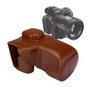 JHMJHM Cámara Bolsa de Accesorios de la cámara Bolsa de Cuerpo Completo de la PU con Correa for Sony A7 II / A7R II / A7S II Bolsa de Cuero de la cámara (Color : Brown)
