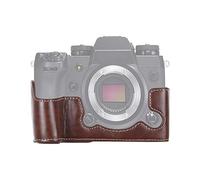 JHMJHM Funda para cámara Accesorio para cámara de 1/4 pulgadas Rosca de piel sintética Media base para FUJIFILM X-H1 (negro) (Color: Café)