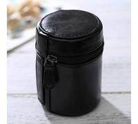 JHMJHM - Funda para cámara de fotos, accesorios de cámara, estuche de piel sintética con cremallera para lente de cámara DSLR, tamaño: 11 x 8 x 8 cm (negro), color negro