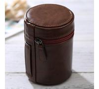 JHMJHM - Funda para cámara de fotos (tamaño mediano) con cremallera para lente de cámara DSLR, tamaño: 13 x 9 x 9 cm (negro). Color: café