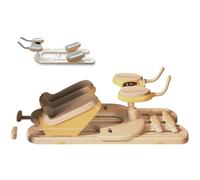 JHOMHF Entrenador para Estiramientos Giros Columna Tabla Giratoria Ajustable 3 Niveles para Cintura Abdomen con Temporizador LED,para Tonificar Cintura Estirar Las Piernas Entrenar Los Abdominales