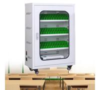 JHOMHF Estación de Carga for teléfonos gabinete de Carga móvil con Cerradura y Ruedas universales Carrito de Carga multidispositivo for bibliotecas de oficinas y universidades(60slots)