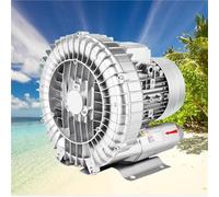 JHOMHF - Soplador regenerativo de alta presión con anillo de vórtice de 0,16 a 1,49 CV para soplado y aspiración de aire Bomba de aire industrial 110 V 50 Hz para sistemas de vacío(550 W/0,74 HP)