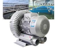 JHOMHF Soplador regenerativo de anillo de vórtice monofásico de 120 W-1100 W para acuario, hidroponía, estanque, aireadores de tanque séptico, bomba de aire eléctrica de 220 V (180 W/0,24 HP)