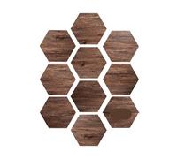 JHSDHYD Adhesivos Impermeables para Suelos Papel Tapiz con Textura de Madera Hexagonal for Suelo, Adhesivo Impermeable for Pared, decoración Dormitorio(Color5)