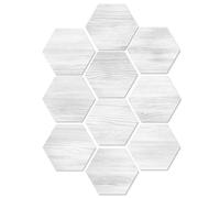 JHSDHYD Adhesivos Impermeables para Suelos Papel Tapiz con Textura de Madera Hexagonal for Suelo, Adhesivo Impermeable for Pared, decoración Dormitorio(Color1)