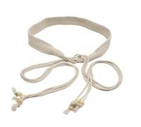 JHSDHYD Cinturón De Cuerda Extralargo Con Cuentas Woven Belts For Women Lady Long Braided Cotton Rope Knotted Waistband Dress Shirt Decorative Straps Girdle