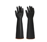 JHSDHYD Guantes Limpieza 55/45/35cm Cleaning Gloves Latex Fingers Crubbing Rubber Kitchen Dishwashing Tools Washing Scrub Silicone Black(45cm (18 Inch))