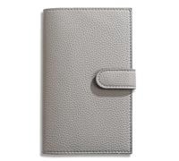 JHSDHYD Libreta Pequeña Agenda semanal A6 con tapa de cuero compacta, ideal for planificar sobre la marcha. Mantén tu semana organizada sin esfuerzo.(Silver)
