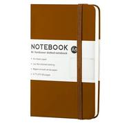 JHSDHYD Libreta Pequeña Cuadernos A6, diarios pequeños, cuadernos de notas, bocetos, papelería, blocs escritura, material escolar oficina(Brown)