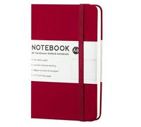 JHSDHYD Libreta Pequeña Cuadernos A6, diarios pequeños, cuadernos de notas, bocetos, papelería, blocs escritura, material escolar oficina(Red)