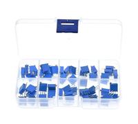 JHSLJCQS 1 Caja = 50 Uds. Kit de potenciómetro recortador multivuelta de 3296W, Resistencia Variable, 500R 1K 2K 5K 10K 20K 50K 100K 200K 1M Ohm(3BOX)
