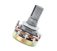 JHSLJCQS 5 uds WH148 Eje de potenciómetro único, 3 Pines, WH148 B1K B2K B5K B10K B20K B50K B100K B250K B250K B500K B1MM con Tuerca y Junta(20K Ohm)