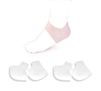 JHTSOLE 2 Pares de Protectores de Talón de Gel, Plantillas para Fascitis Plantar para Alivio del Dolor, Fundas de Talón de Gel con Cojín para Espolón Óseo, Tendinitis de Aquiles y más