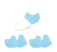 JHTSOLE 2 Pares de Protectores de Talón de Gel, Plantillas para Fascitis Plantar para Alivio del Dolor, Fundas de Talón de Gel con Cojín para Espolón Óseo, Tendinitis de Aquiles y más