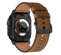 JHTSOLE Correa de Reloj de Cuero Compatible con Watch Ultra 2 SE 2 49mm 45mm 44mm 42 mm Correa de Reloj Inteligente de Repuesto de Cuero Genuino Suave para iWatch Series 9 8 7 6 5 4 3