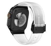 JHTSOLE Correa de reloj de silicona para la correa del reloj de 42mm 44mm 45mm 49mm Ultra 2 Soft Sport Reemplazo Correa de pulsera multicolor Conector de metal para iWatch Series 9 8 7 SE 2