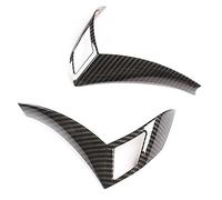 JHVVBFWF Autopartes para B&MW 5 Series E60 E61 2003-2010 1 Juego De Fibra De Carbono ABS Protector para Volante De Coche Accesorios Interiores Car Volante
