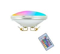 JHXHFJXZ Luz LED RGB subacuática con control remoto PAR36, 9 W, 12 V, regulable, for piscinas enterradas, resistente al agua, IP65 Adecuado para garajes, almacenes y fábricas.