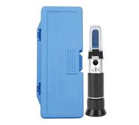 JHXHFJXZ Refractómetro de Vino de UVA 3 en 1 0-25% de Alcohol 0-40% Brix 0-25°Baume' Medidor de concentración con ATC for elaborar Cerveza y Vino para Pruebas de Contenido