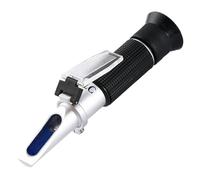 JHXHFJXZ Refractómetro portátil 3 en 1 de Mano for Vino y Alcohol (Escalas Brix, Baume y W25V/V) para Pruebas de Contenido